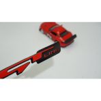 Dk Kia Gt Line Bagaj Logo 3M 3D Kirmizi Siyah Metal Logo