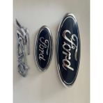 DK Motors Ford Ön Arma + Bagaj Arması + Yazı Logo Arma 2009-2012 Arası Araçlara Uygun - Krom