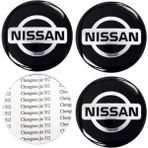 DK Motors Nissan Jant Göbeği Arma Yapışkanlı 4'lü Set