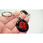 Dk Mustang Shelby Gt500 Snake Logo Kırmızı Metal Anahtarlık