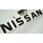 Dk Nissan Bagaj 3M 3D Mat Siyah Abs Yazi Logo Amblem 29X4 Cm