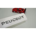 Dk Peugeot Bagaj Krom Abs 3M 3D Yazi Logo Amblem 13,5 Cm