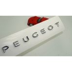 Dk Peugeot Bagaj Krom Abs 3M 3D Yazi Logo Amblem 20 Cm