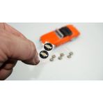 DK Tuning Chevrolet Logo Jant Torpido Direksiyon 12MM Damla Sticker Logo Seti - Tek Ebat - Siyah