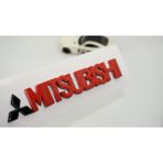 Dk Tuning Mitsubishi Bagaj Siyah Kırmızı Logo Arma