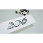 Dk Tuning Peugeot 206 Bagaj Krom Abs 3M 3D Yazi Logo Amblem