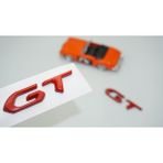 Dk Tuning Peugeot Gt Camurluk Yeni Versiyon Kirmizi Metal Yazi Logo Amblem