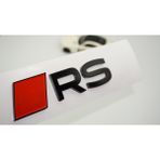 Dk Tuning Rs 2025+ Bagaj Kırmızı Siyah 3m Yazı Logo Audi Ile Uyumlu - 12,5x4cm