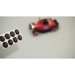 DK Tuning Seat Fr Logo Jant Torpido Direksiyon 11MM Damla Sticker Logo Seti - Tek Ebat - Siyah