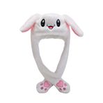 DKaony Tavşan şapkaları, anime pelüş kulaklı bereler, tavşan kulakları saç bandı, Kawaii şapka, hareketli kulak şapkası, kadın, çocuk, çocuk kostümlü oyun