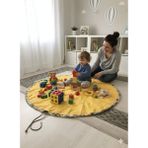 Dkare Dkare Safari Serisi Playnest Çocuk Oyuncak Toplama Torbası Ve Taşınabilir Oyun Matı/Oyun Halısı - Çok Renkli - 100 x 100 cm