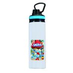 DKDZ SHOP Şirinler Baskılı Metal Suluk - Matara 850ml. - 005