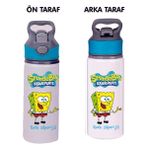 Dkdz Shop Sunger Bobbb Baskılı Mavi Pipetli Metal SULUK-650ML. - Yavruağzı - Kiremit