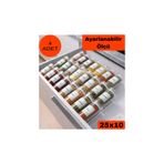 DKM Protect Pleksi Şeffaf 4 Adet Ayarlanabilir Baharatlık Çekmece İçi Düzenleyici Organizer-25x10cm