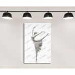 dkmr566 Dans Eden Kadın Heykeli Tablosu Dekoratif Tablo - Modern Duvar Tablosu (50x70cm)