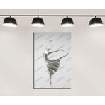 dkmr567 Dans Eden Kadın Heykeli Tablosu Dekoratif Tablo - Dekoratif Duvar Sanatı (70x100cm)