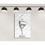 dkmr568 Dans Eden Kadın Heykeli Tablosu Dekoratif Tablo - Modern Duvar Tablosu (70x100cm)
