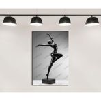 dkmr571 Dans Eden Kadın Heykeli Tablosu Dekoratif Tablo - Dekoratif Duvar Sanatı (50x70cm)