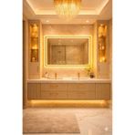 DKN Mirror Led Işıklı Banyo Aynası Dikdörtgen Model | Dokunmatik Sensörlü, Flotal Ayna, Özel Ölçü