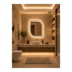 DKN Mirror Prime Edge Ledli Banyo Aynası – Dekoratif Duvar Aynası – Dokunmatik Dimmerli