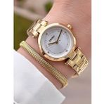 Dkny Çelik Kasa Ve Kordon 5 Atm Suya Dayanıklı 2 Yıl Garantili Kadın Kol Saati+Bileklik Dkny.0055.2