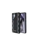 DKNY Galaxy S25 Ultra Magsafe Checkered Pattern Uyumlu Siyah Telefon Kılıfı