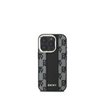 DKNY iPhone 16 Pro Checkered Pattern Magsafe Uyumlu Siyah Telefon Kılıfı