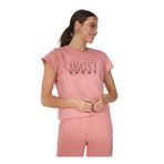 DKNY jeans Kadın Bisiklet Yaka, Kısa Kollu T-Shirt, Metalik, XS