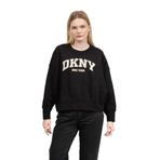 DKNY Kadın Bisiklet Yaka Sweatshirt, Siyah, L Beden