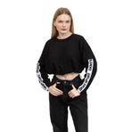 DKNY Kadın Bisiklet Yaka Sweatshirt, Siyah, M Beden