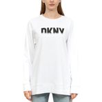 Dkny Kadın Bisiklet Yaka Sweatshirt,Beyaz M