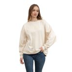 Dkny Kadın Bisiklet Yaka Sweatshirt,Krem S
