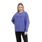 Dkny Kadın Bisiklet Yaka Sweatshirt,Mavi S
