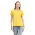 DKNY Kadın Bisiklet Yaka T-Shirt, Sarı, S Beden