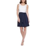 DKNY Kadın Bluz, Kolsuz, Lacivert, 6 Beden