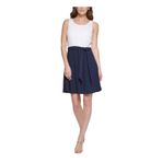 DKNY Kadın Bluz, Kolsuz, Lacivert, 8 Beden