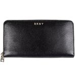DKNY Kadın cüzdanı, boydan boya fermuarlı, siyah, siyah/altın, Ölçü Birimi