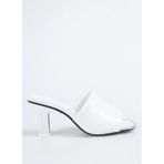 DKNY Kadın Deri Sandalet, Beyaz, 37