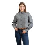Dkny Kadın Gömlek, Çizgili, Siyah/Beyaz, M Beden