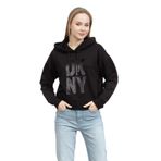 DKNY Kadın Kapüşonlu Sweatshirt, Siyah, XS