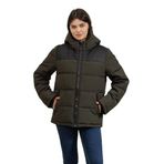 DKNY Kadın Mont, Yeşil, L Beden