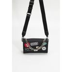 Dkny Kadın Omuz Çantası,Black/Sılver Standart,732465422188