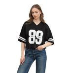 DKNY Kadın V Yaka T-Shirt, Siyah, S Beden