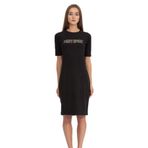 Dkny Ombre Logo Kadın Elbise,Siyah Xs