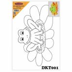 Dkt001 Desenli Tuval Kompozit Boyama 25x35 Cm