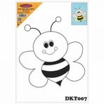 Dkt007 Desenli Tuval Kompozit Boyama 25x35 Cm