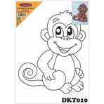 Dkt010 Desenli Tuval Kompozit Boyama 25x35 Cm