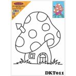 Dkt011 Desenli Tuval Kompozit Boyama 25x35 Cm