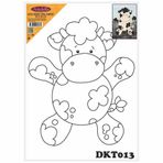 Dkt013 Desenli Tuval Kompozit Boyama 25x35 Cm