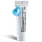 DL-pro Silikon gres 5 g, kahve makineleri için, gıda maddelerine uygun, kokusuz, demleme grubu ve contalar için yağlama yağı, -40°C ila 200°C arasında ısıya dayanıklı, Saeco Jura DeLonghi ile uyumlu